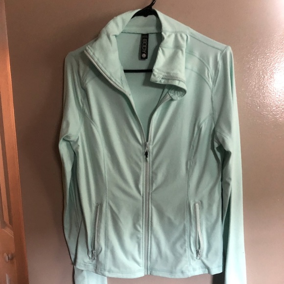 Womens Mint Green Zip Running Jacket By 